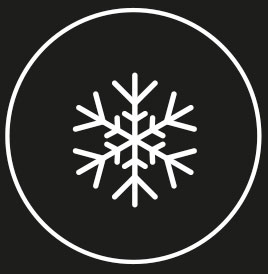 Icono de un copo de nieve, que marca el aire acondicionado